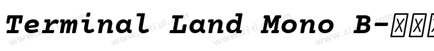 Terminal Land Mono B字体转换 Terminal Land Mono B字体转换